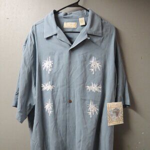 Boca Classics Silk Camp Shirt Size LT NWT Mens